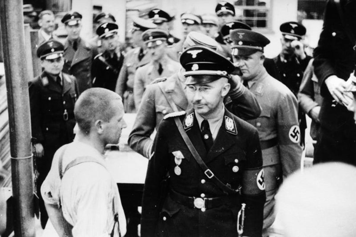 Heinrich Himmler i Dachau