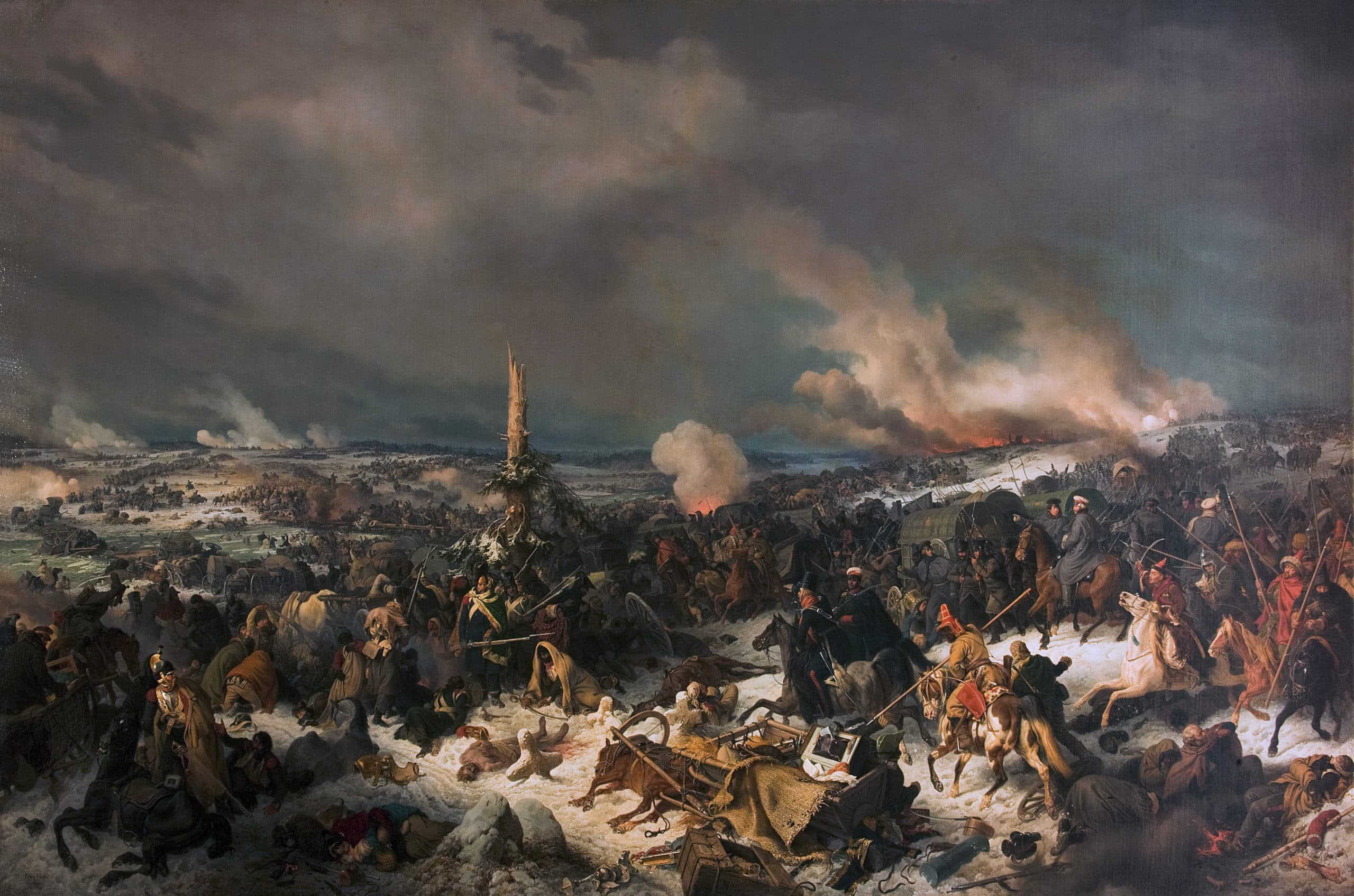 Korsandet av floden Berezina under Napoleons fälttåg i Ryssland 1812.