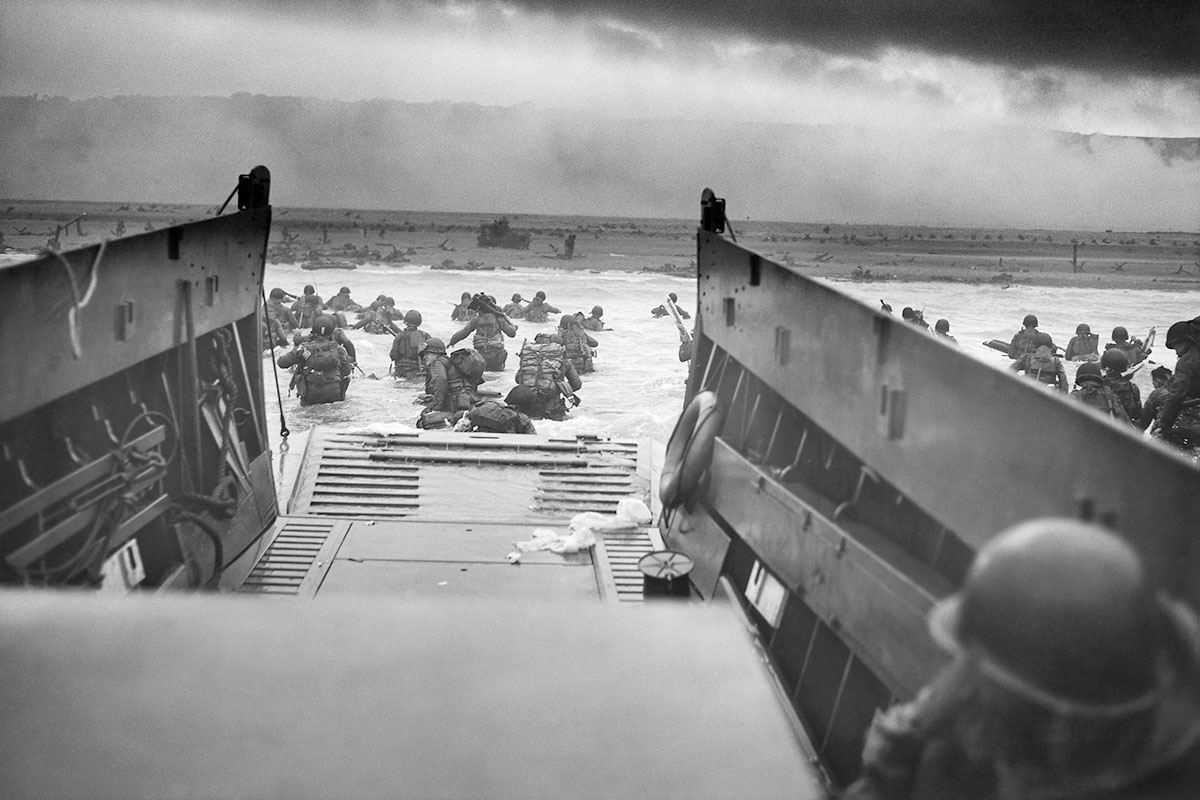 Landstigning vid Omaha Beach på D-dagen