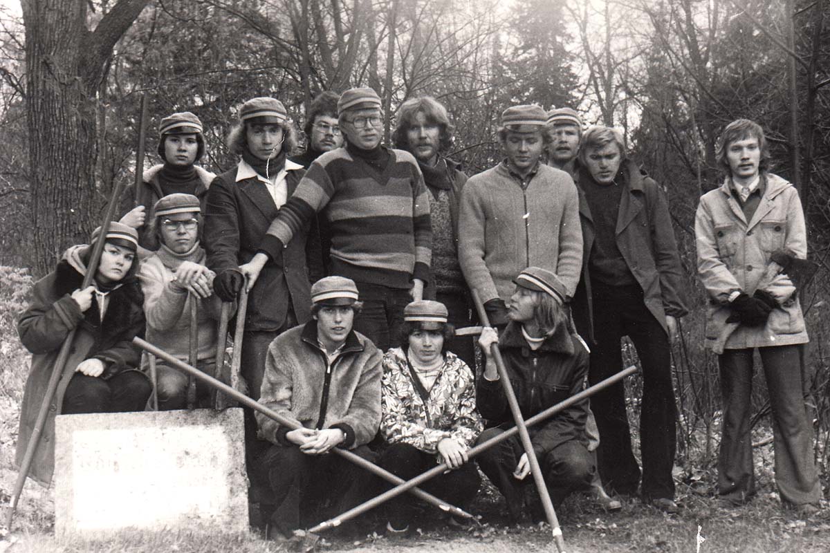 Första arbetsdagen med Noor-Tartu (Ung-Tartu) som var en studentrörelse i Tartu mellan 1979 och 1984 (från 1979-1981 hette den Kodulinn, eller hemstad).