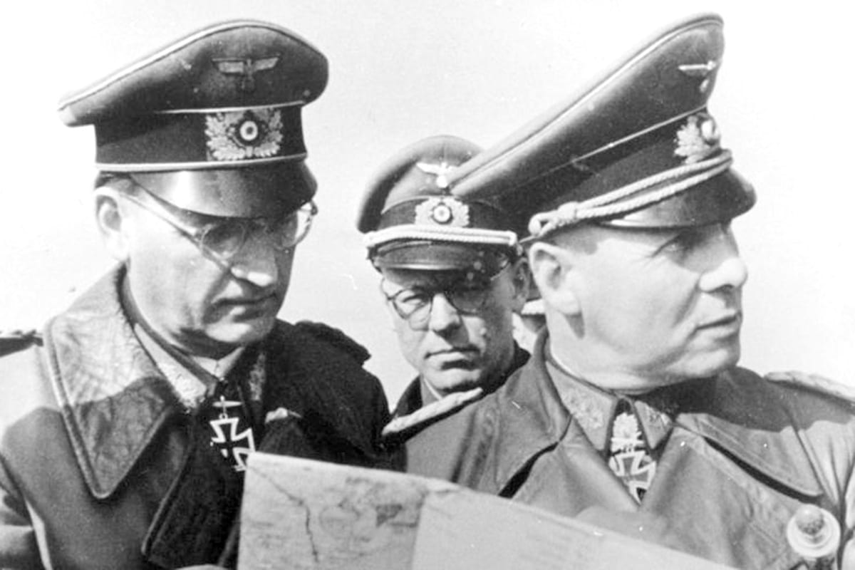 Speidel, Lang och Rommel vid Calais-kanalen