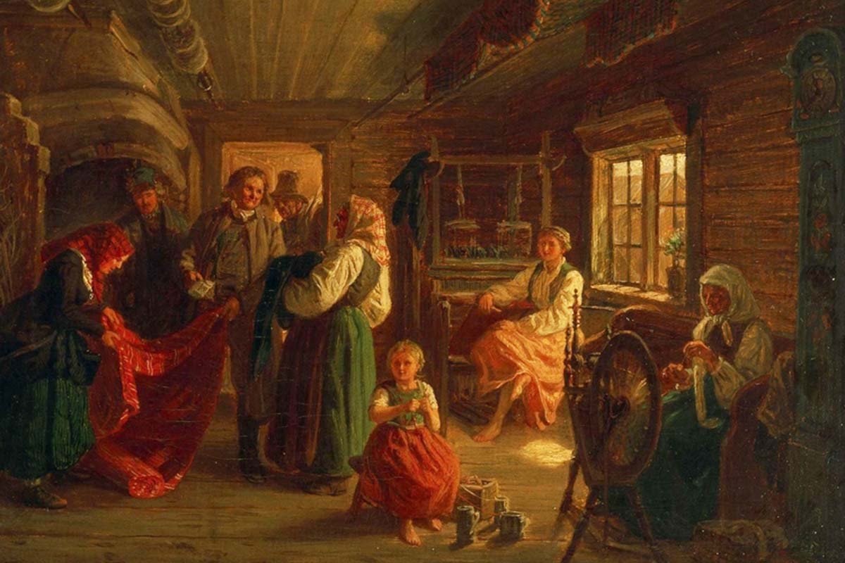 Knalle säljer textiler