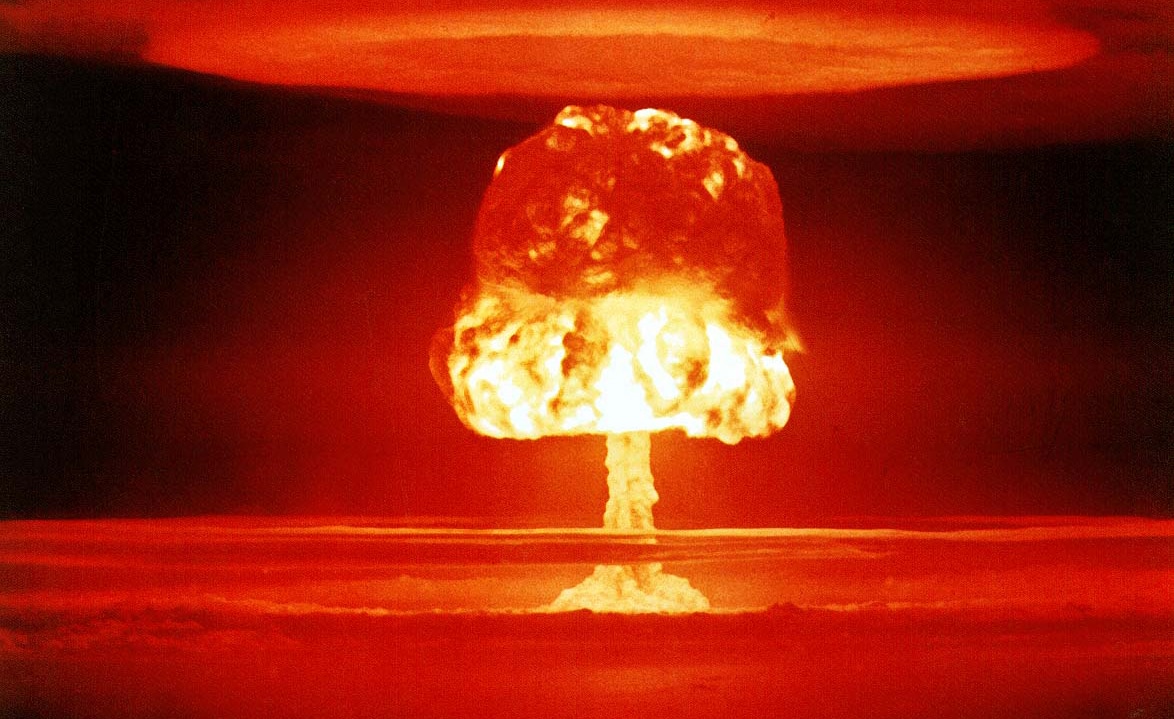 USA:s provsprängning av vätebomben Castle Romeo på Bikiniatollen.