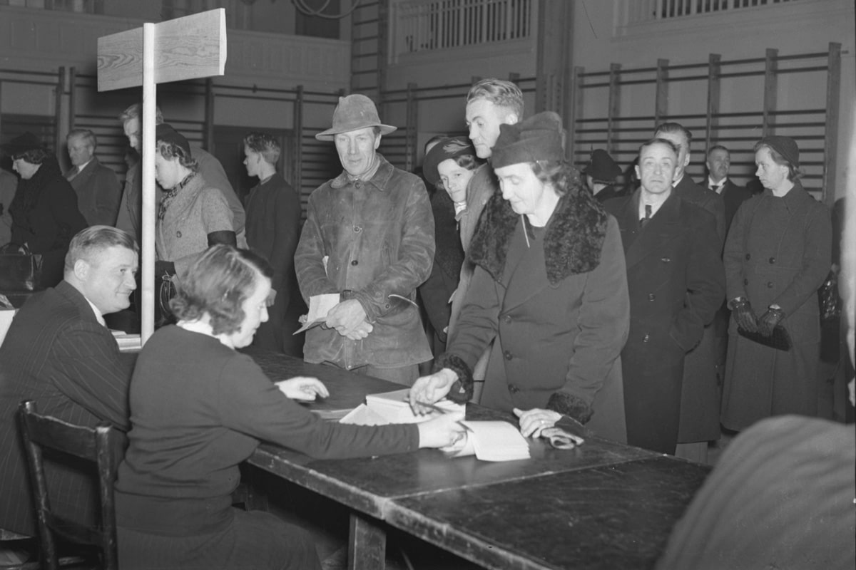 Utdelning av ransoneringskort